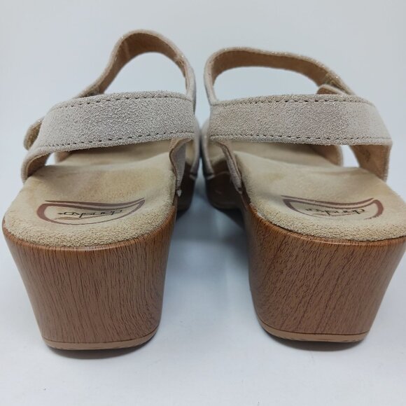 Dansko Sonnet Sandals Size 39 Platform Glitter Adjustable Straps - Picture 7 of 13